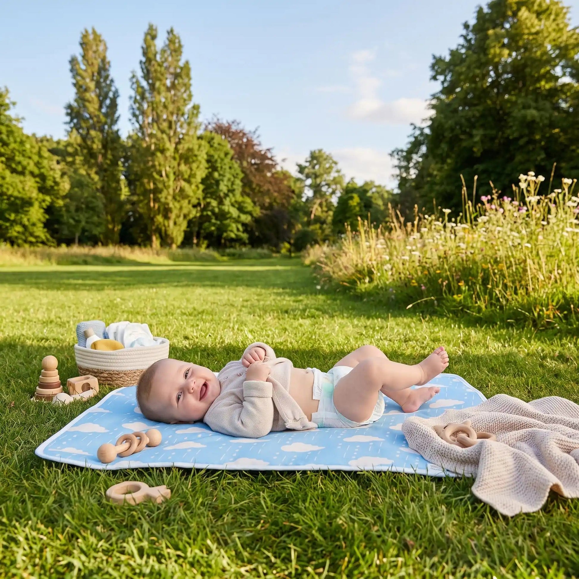 Tapis à langer nomade | BabyBlue - Havre Bébé