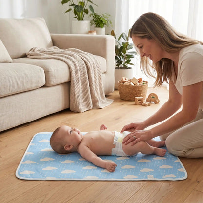 Tapis à langer nomade | BabyBlue - Havre Bébé