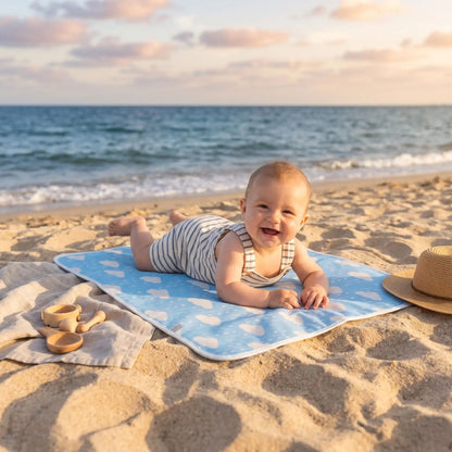 Tapis à langer nomade | BabyBlue - Havre Bébé