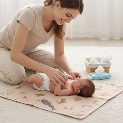 Tapis à langer nomade | Compact - Havre Bébé
