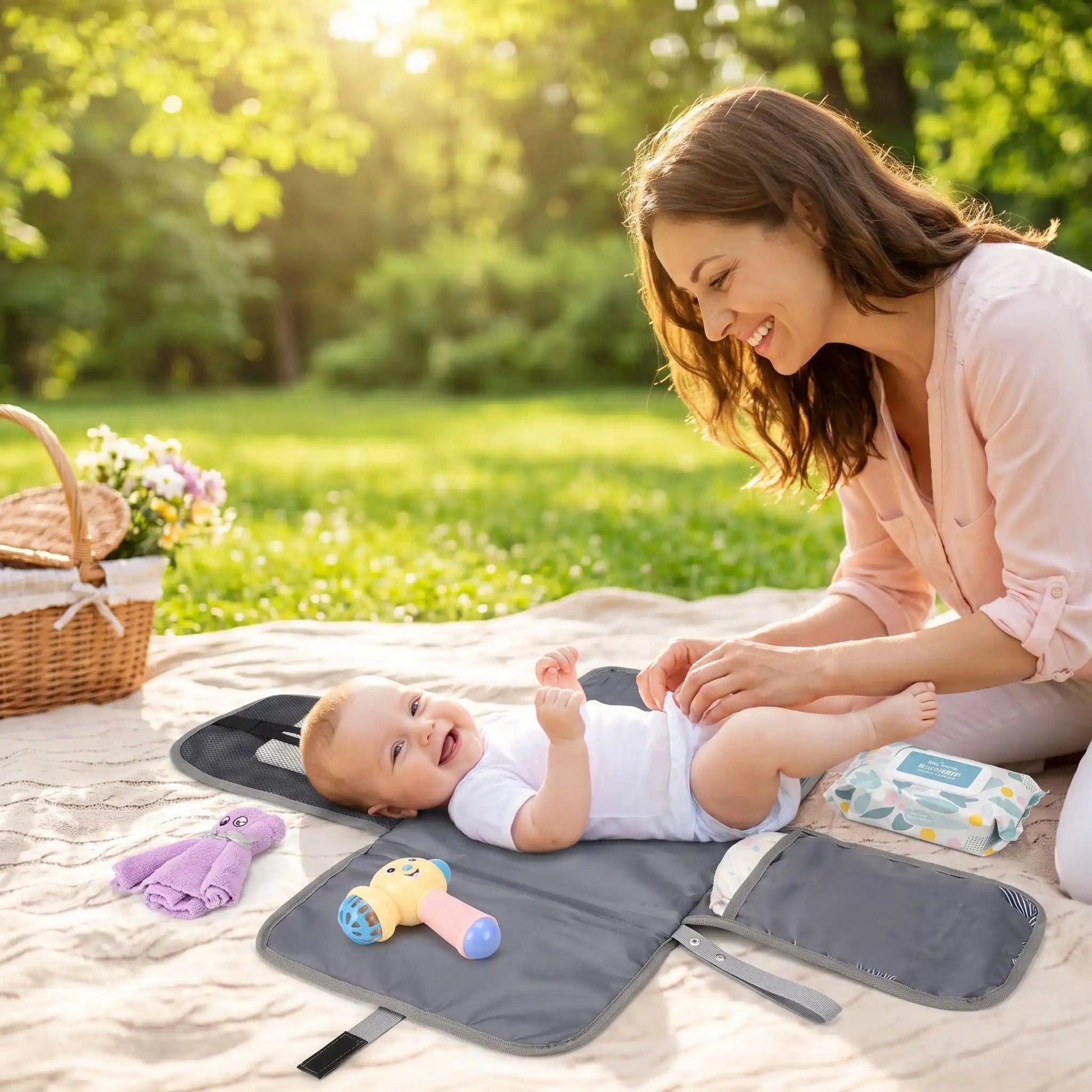 Tapis à langer nomade imperméable | Clean - Havre Bébé