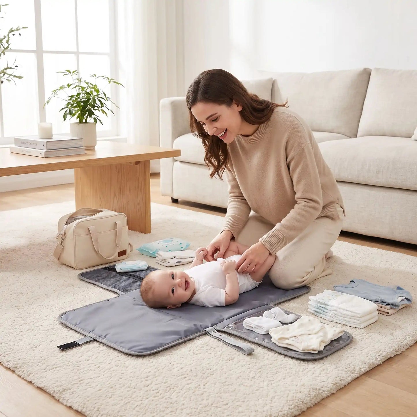 Tapis à langer nomade imperméable | Clean - Havre Bébé