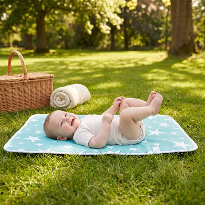 Tapis à langer nomade imperméable | Lavable - Havre Bébé