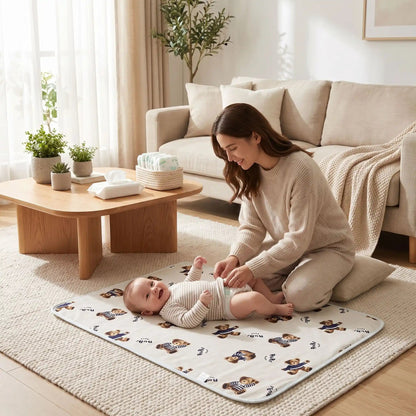Tapis à langer pour bébé | Réutilisable - Havre Bébé